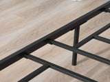 King Metal Bed Frame Solid Bedstead Base with Headboard and Footboard, Metal Slat Support and T3398P378738