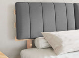 Bed Frame with Upholstered Headboard Light Grey 120 x 190 cm 877504