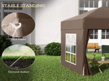 2 x 2 m Garden Pop Up Gazebo, Wedding Party Tent Marquee, Water Resistant Awning Canopy with T3398P314112