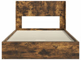 Bed Frame with Storage and Headboard 3 pcs Engineered Wood 3414423