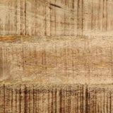 Bedside Table Brown 40 x 30 x 50 cm Solid Acacia Wood and Metal 374104