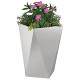 Planter Silver 50 x 50 x 75 cm Stainless Steel 883802