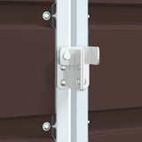 Wheelie Bin Storage for Triple Bins Brown 216x81x115 cm Steel 4006182