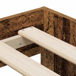 Storage Bed Frame Old wood 90 x 200 cm Engineered wood 3335195