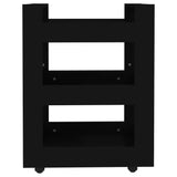 ZNTS Kitchen Trolley Black 60x45x80 cm Engineered Wood 816817