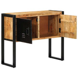 Console Cabinet 90x35x75 cm Solid Rough Wood Mango 4013571