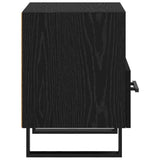 Bedside Cabinet with Drawer 2 pcs Black Oak 40 x 35 x 47.5 cm 882091