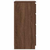 Sideboard with Drawers Brown Oak 37.5x35x99 cm Engineered Wood 861766