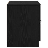 Bedside Cabinet 2 pcs Black Oak 45 x 39 x 50cm Engineered Wood 880509