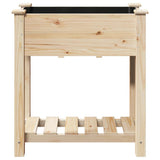 Garden Planter Beige 71 x 37 x 76.5 cm Solid Fir Wood 42006566
