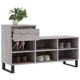 Shoe Cabinet Grey Sonoma 102x36x60 cm Engineered Wood 831378