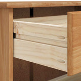 Shoe Cabinet ASKIM Brown 85 x 35 x 108 cm Solid Pine Wood 4105436