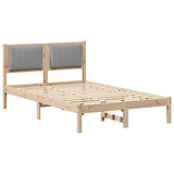 Bed Frame with Upholstered Headboard Light Grey 120 x 200 cm 878259
