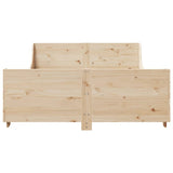 Bed Frame without Mattress 120x190 cm Small Double Solid Wood Pine 850785