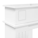 Fireplace Surround High Gloss White 102 x 26 x 100 cm 8006646
