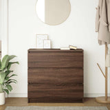 Sideboard Brown Oak 80x35x76 cm Engineered Wood 861739