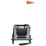 Pet Bike Trailer Black and Grey Oxford Fabric and Iron 93874