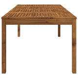 Garden Dinner Table Natural 196 x 100.5 x 75 cm 901254