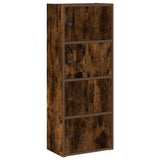 Bookcase Smoked Oak 40x24x102 cm Engineered Wood 860377