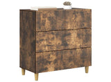 Drawer Cabinet Smoked Oak 66 x 34.5 x 90 cm Engineered Wood 894610