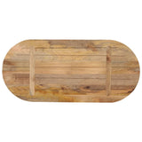 Table Top 80x40x2.5 cm Oval Solid Wood Mango 370122
