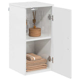 Bathroom Cabinet with Door High Gloss White 30 x 31.5 x 61 cm 883348