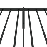 Metal Bed Frame without Mattress with Headboard Black 90x200cm 350857
