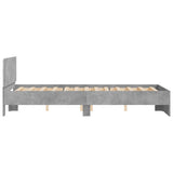 Bed Frame Concrete Grey Engineered Wood Double Bed Frame 3207626