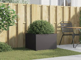 Planter Black 49x47x46 cm Steel 841559
