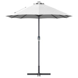 Garden Parasol Sand 370 x 197 x 239 cm Polyester and Aluminium 42003367