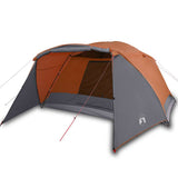 Camping Tent with Porch 4-Person Orange Waterproof 94417