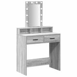 Dressing Table Grey 79 x 41 x 140 cm Engineered Wood 865168