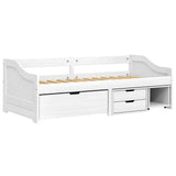 Day Bed White Solid pinewood, engineered wood Single Day Bed 3185214