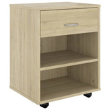 Rolling Cabinet Sonoma Oak 46x36x59 cm Engineered Wood 808470