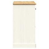 Sideboard with Drawers VIGO 113x40x75 cm White Solid Wood Pine 353191