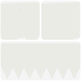 Lawn Edging 10 pcs 103 x 30 cm metal White 8008310