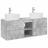 Bathroom Cabinet Set 3 pcs Concrete Grey 49.5 x 44.5 x 65 cm 3405878