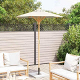 Garden Parasol Cream White 150 x 210 cm Bamboo 4108079