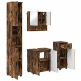 Bathroom Furniture Set 4 pcs Smoked Oak 61 x 35 x 64 cm 3392978