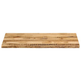 Table Top Live Edge 100x60x3.8 cm Solid Wood Rough Mango 370694