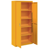 Storage Cabinet Mustard Yellow 90 x 40 x 200 cm Steel 3406175