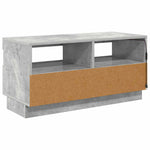 TV Cabinet with LED Lights Concrete Grey 80x35x40 cm 804449