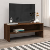 TV Cabinet Brown Oak 100x40x40 cm Engineered Wood 815233