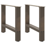 Coffee Table Legs Natural Steel 2 pcs 50x cm Steel 4013283