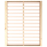 Bed Frame without Mattress 140x200 cm Solid Wood 820676