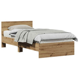 Bed Frame Artisan Oak 75 x 190 cm Engineered Wood 871661