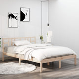 Bed Frame without Mattress 135x190 cm Double Solid Wood 3105380