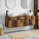 Bathroom Cabinet Set 3 pcs Old Wood 49 x 44.5 x 66.5 cm 3405765