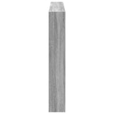 Headboard Cabinet with LED Grey Sonoma 160x17x102 cm 839208