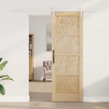 Sliding Door ORKDAL Natural and White 73.5 x 211 cm 3445585